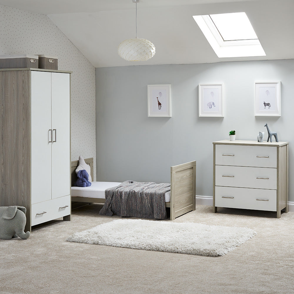 Nika 3 Piece Room Set - Grey Wash & White