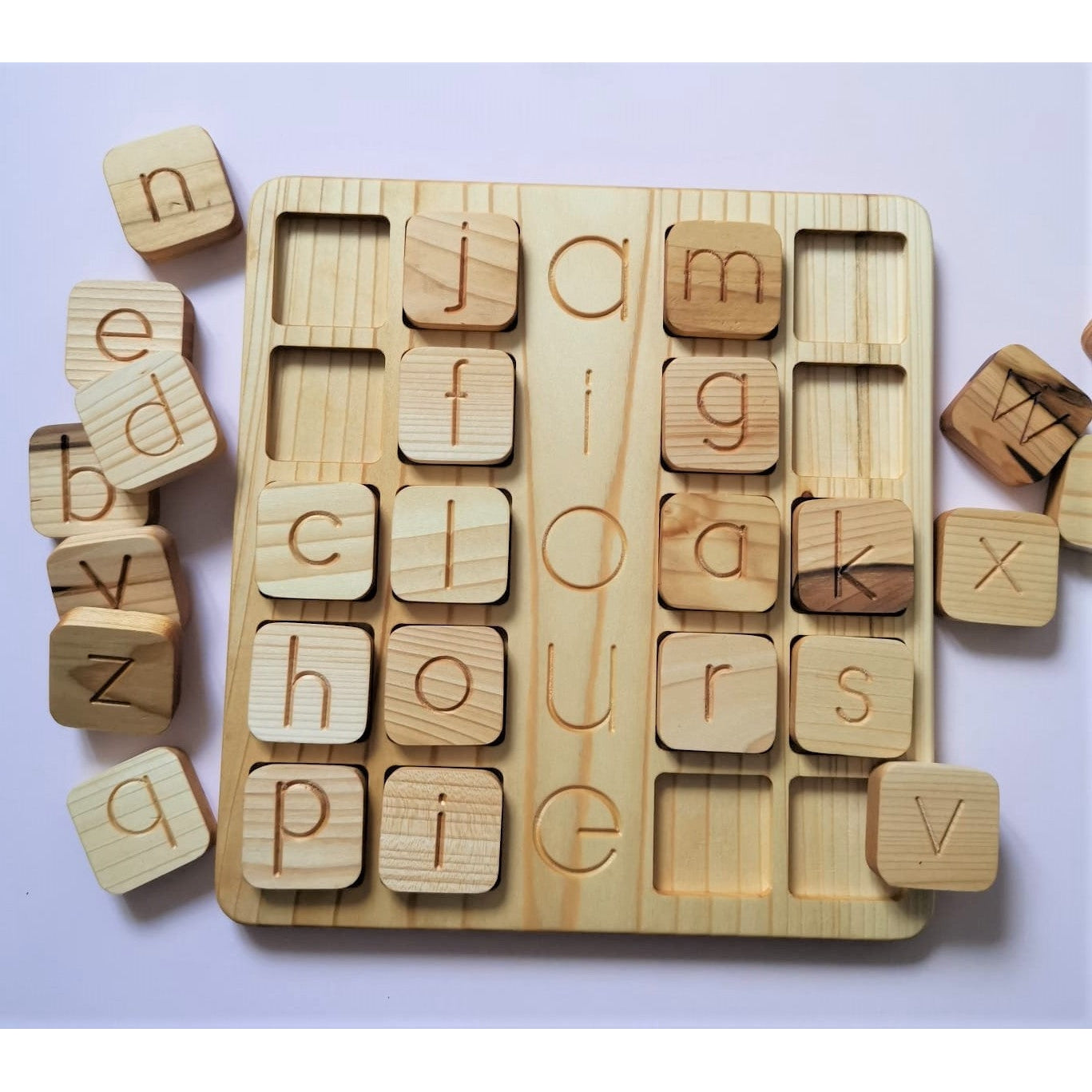 Alphabet Cube Board by Oyuncak House