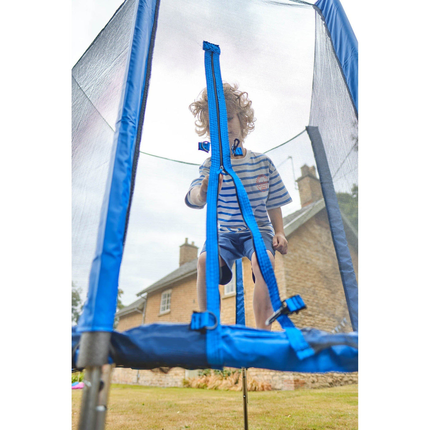 Plum® 6ft Junior Trampoline & Enclosure - Blue (PVC)