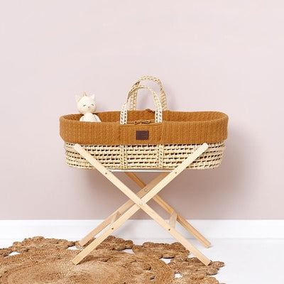 Moses Basket And Stand Bundle - Honey
