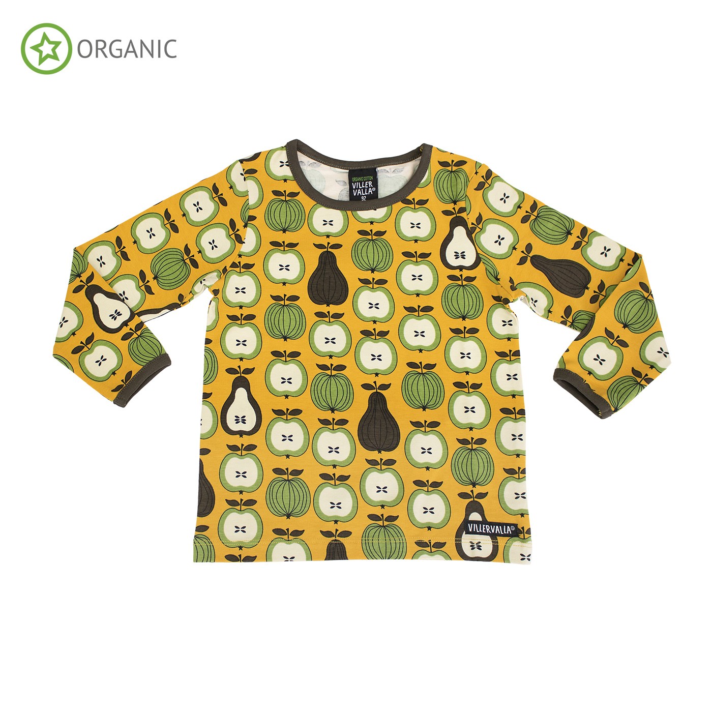 VillerValla Long Sleeve T-Shirt - Garden Fruit - Honey