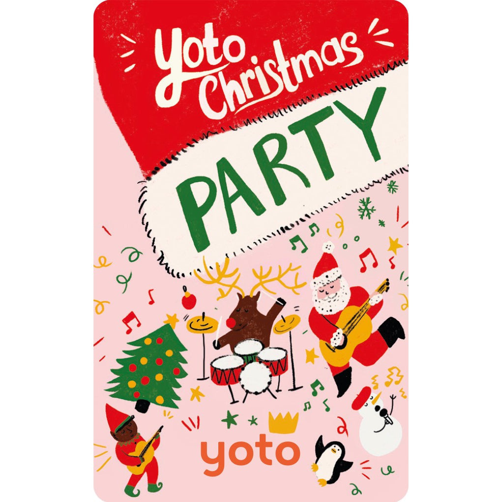 Yoto Card - Christmas Party - Child Friendly Audio Music Card for the Yoto Player