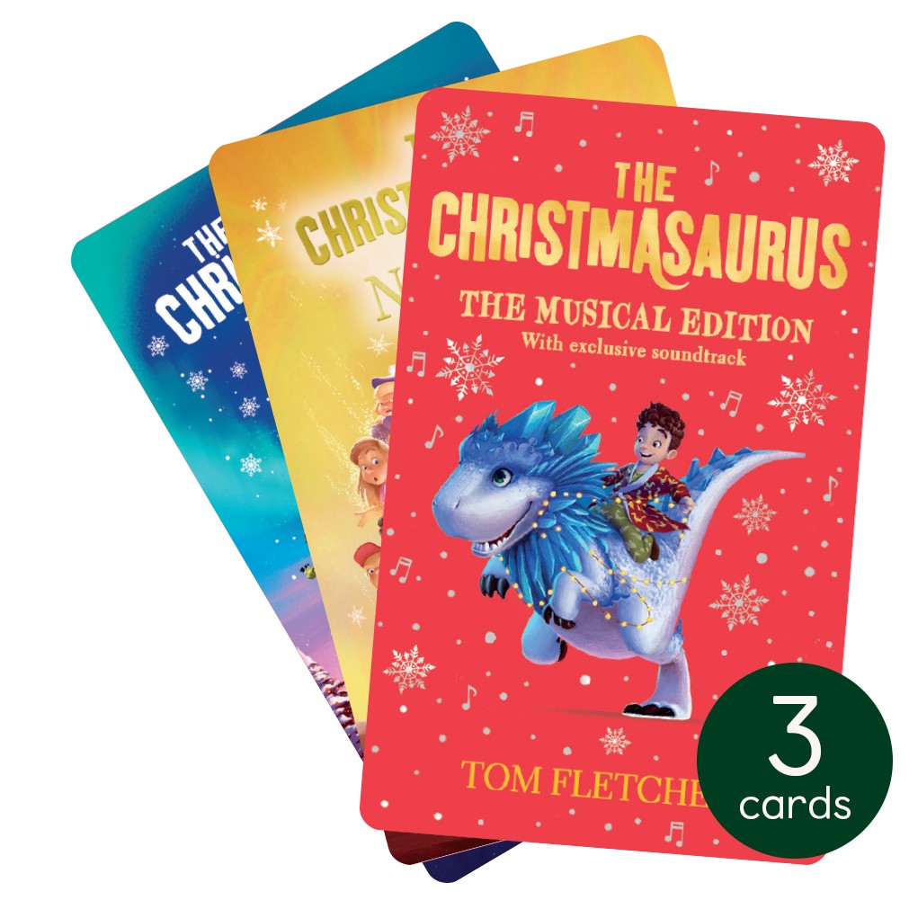 Yoto Cards - The Christmasaurus Collection - Child Friendly Audio Story Cards for the Yoto Player