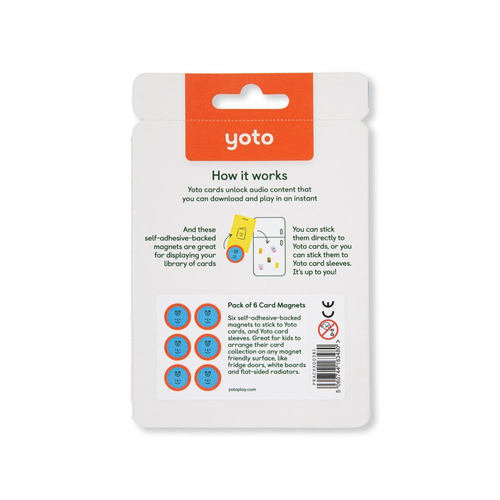Yoto Pack of 6 Card Magnets