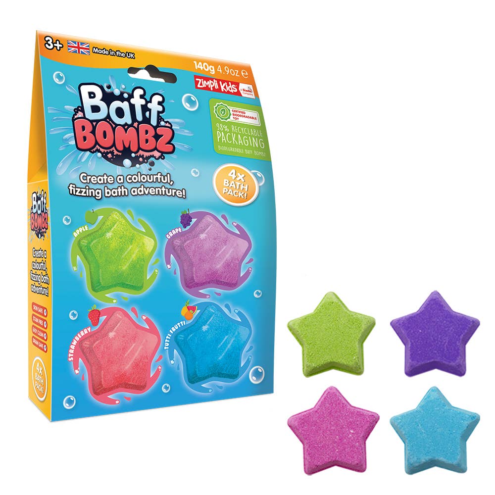 Bright Star Baff Bombz Fizzing Adventure -Bath Toy Kids Gift