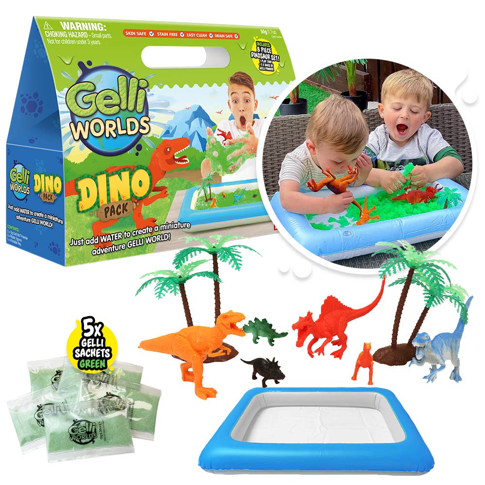 Gelli Worlds Dino World Imaginative Adventure Sensory Toy