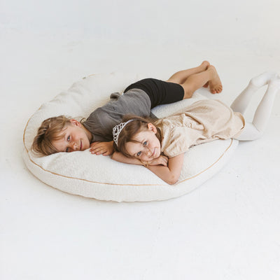 Minicamp Boucle Fabric Kids Floor Cushion-minicamp-Yes Bebe