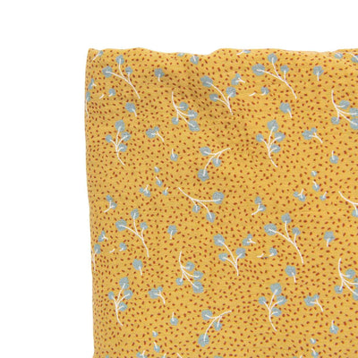 Ochre Fitted Sheet For Baby Bed 70 x 140 cm - Trois Petits Lapins-Bed Sheets-Moulin Roty-Yes Bebe