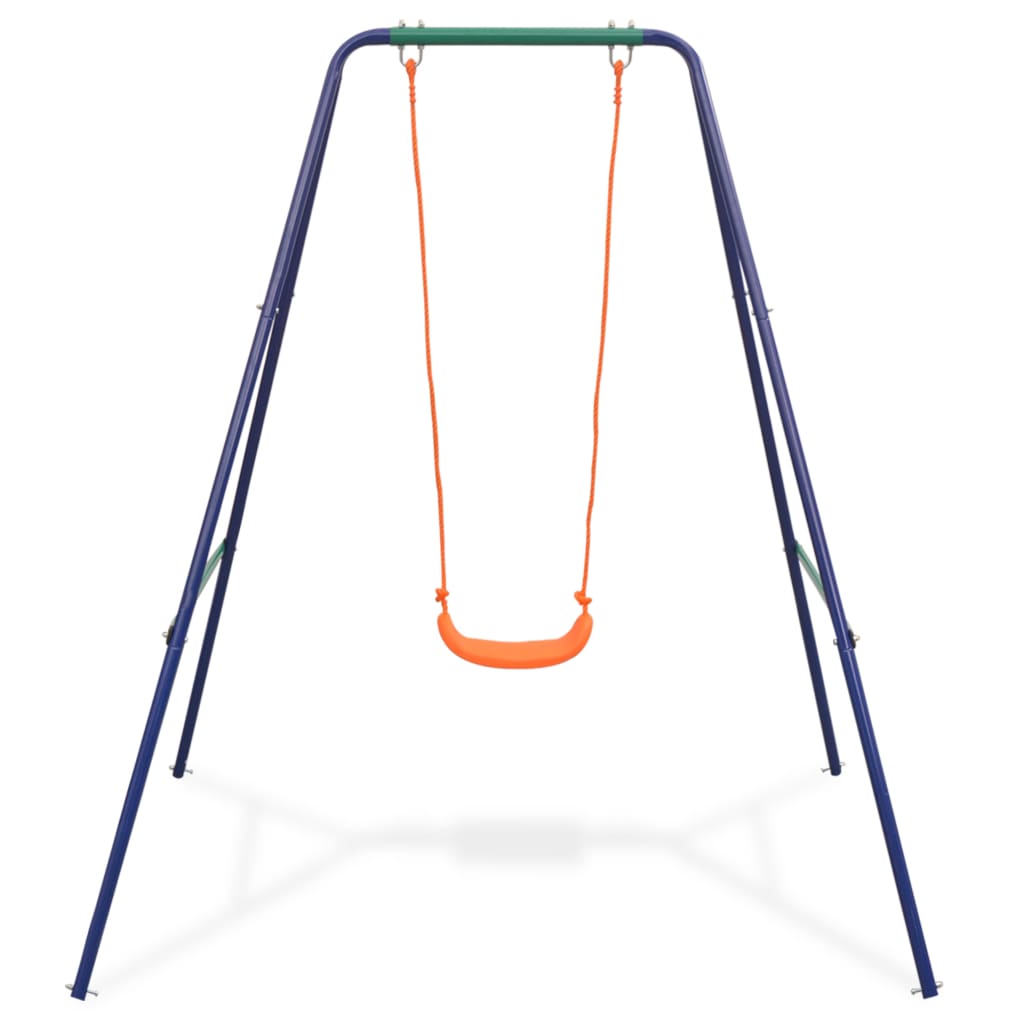 vidaXL 2-in-1 Single Swing and Toddler Swing Orange-Swing Sets-vidaXL-Orange-Yes Bebe