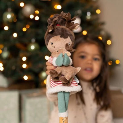 Evie Christmas Reindeer Doll 35cm