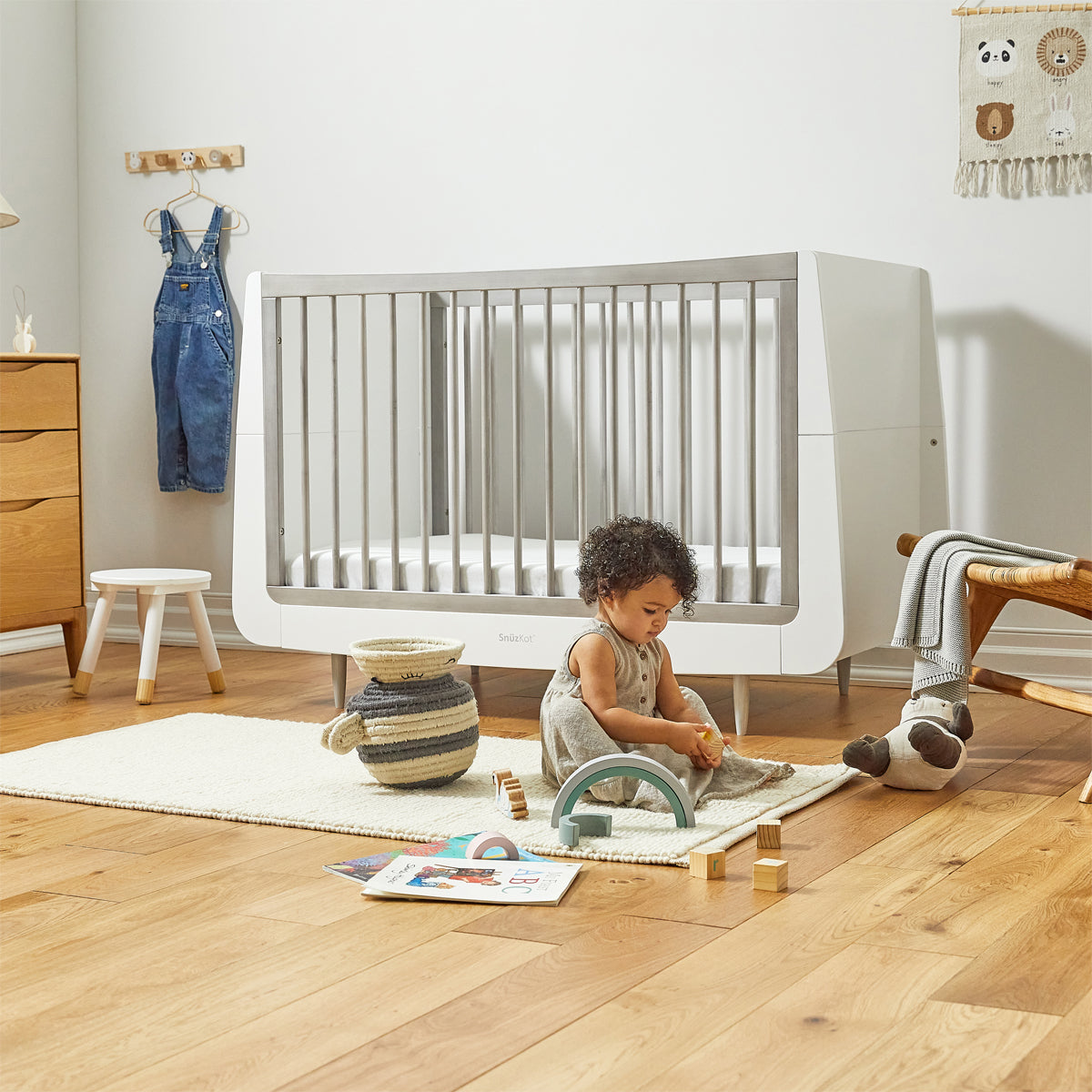 Snuzkot Skandi 3 Piece Nursery Furniture Set, The Natural Edit 'Silver Birch'