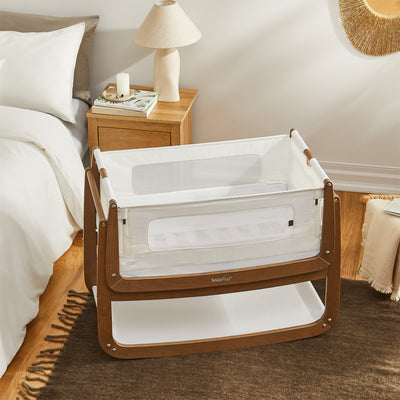 Snuzpod 4 Bedside Crib, The Natural Edit 'Walnut'