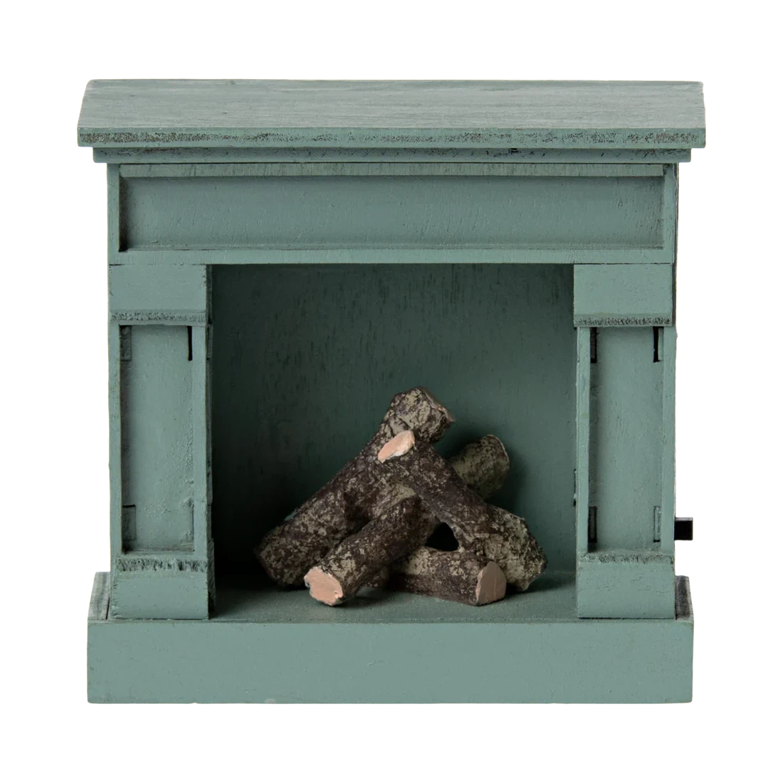 Mouse Fireplace-Dollhouse Accessories-Maileg-Blue-Yes Bebe