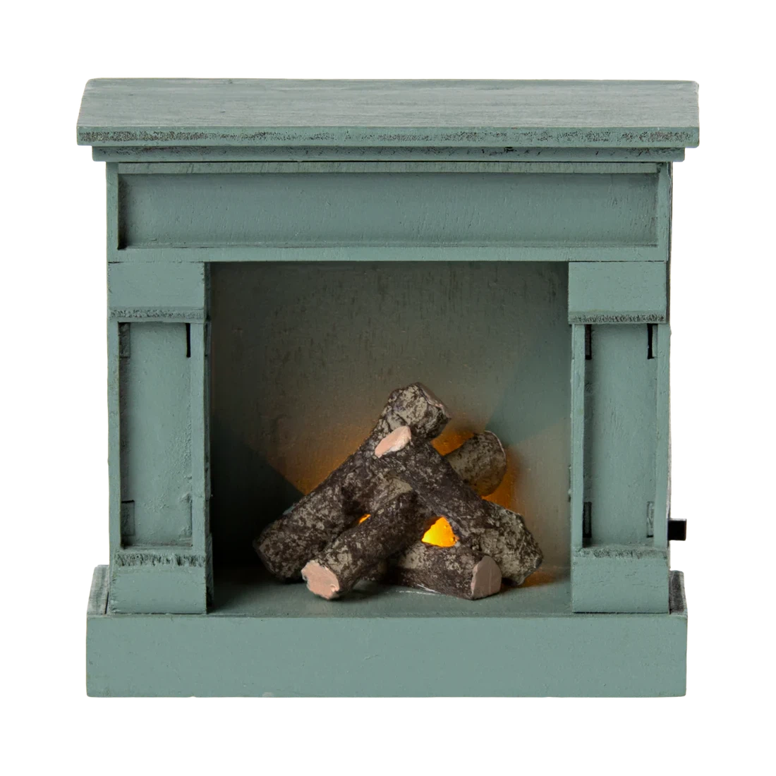 Mouse Fireplace-Dollhouse Accessories-Maileg-Blue-Yes Bebe