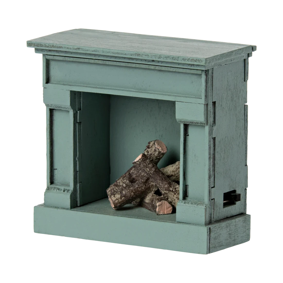 Mouse Fireplace-Dollhouse Accessories-Maileg-Blue-Yes Bebe