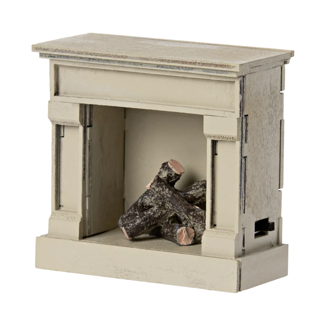 Mouse Fireplace-Dollhouse Accessories-Maileg-Off White-Yes Bebe