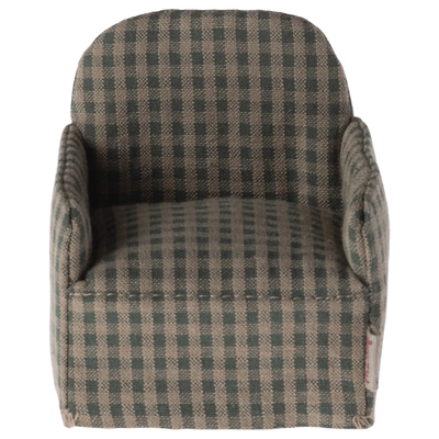 Mouse Chair-Dollhouse Accessories-Maileg-Red Stripe-Yes Bebe