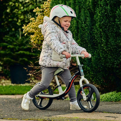 Go Glo Black & Silver Balance Bike