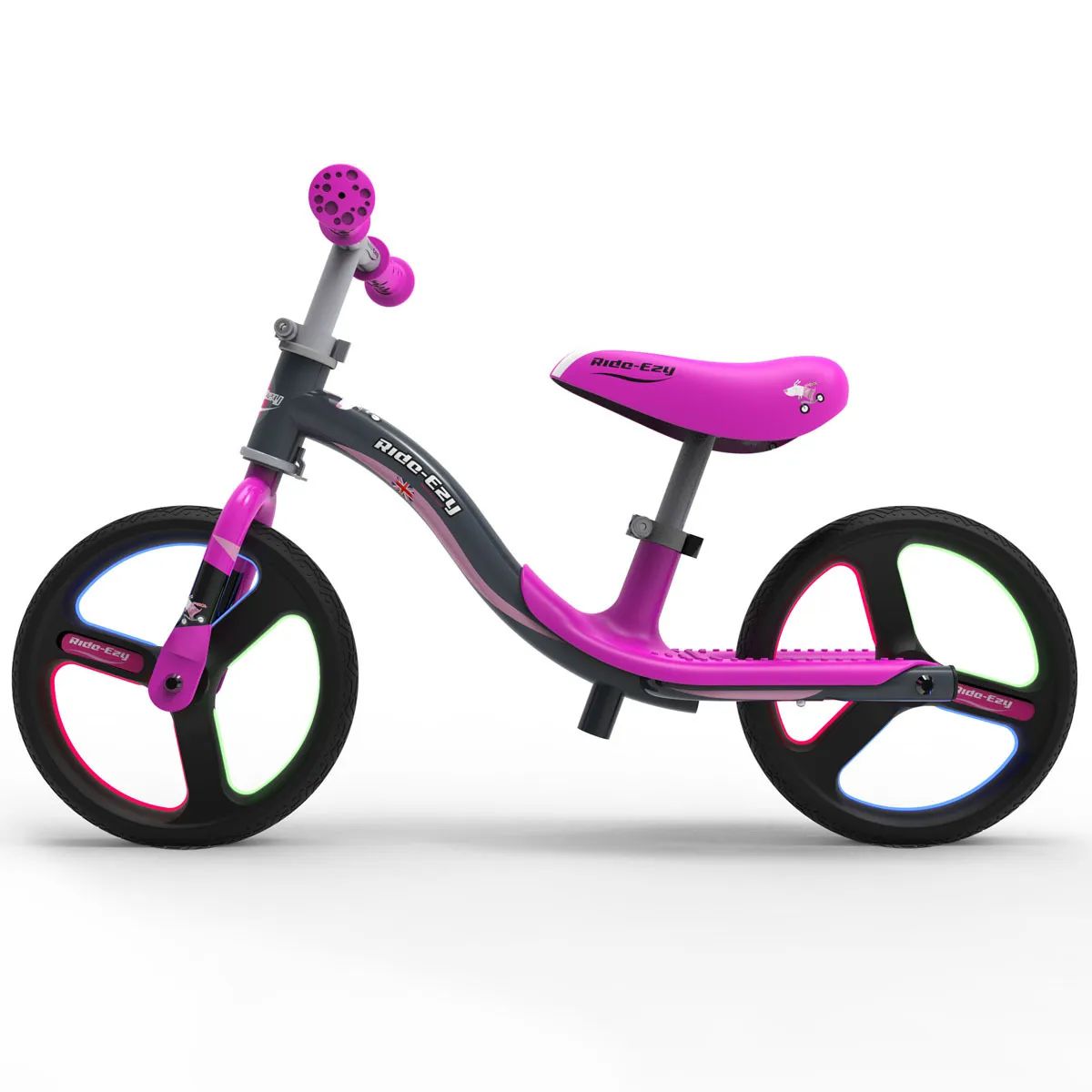 Go Glo Pink & Silver Balance Bike