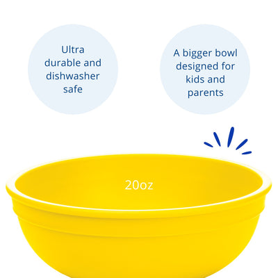 Recycled Large Bowl - Yellow