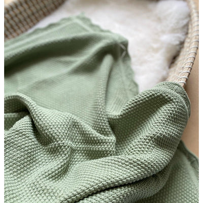 Knitted Blanket - Sage
