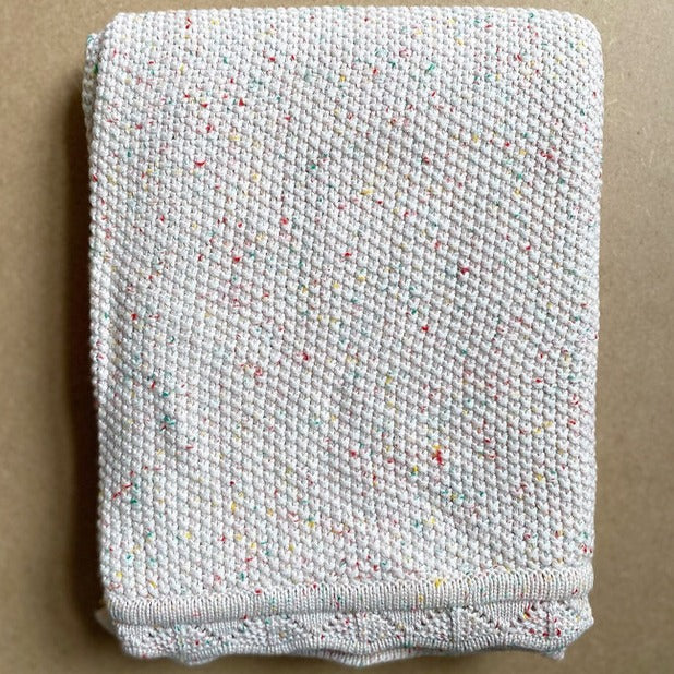 Knitted Blanket - Oatmeal Confetti