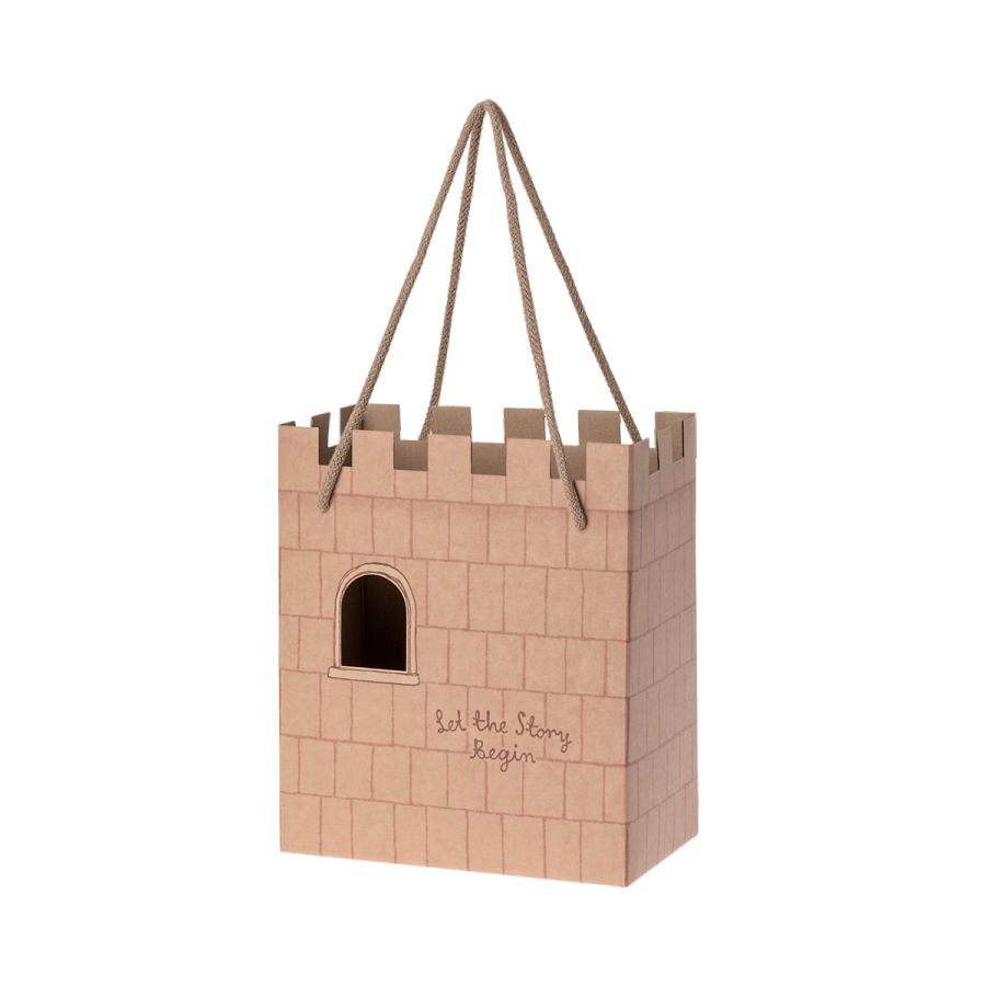Castle Paper Gift Bag - Rose