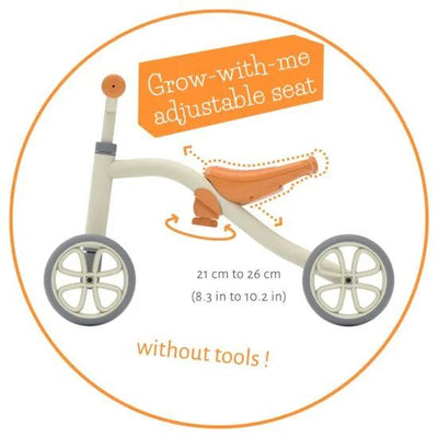 Quadie 4-wheel Ride on Toy - Grey & Orange