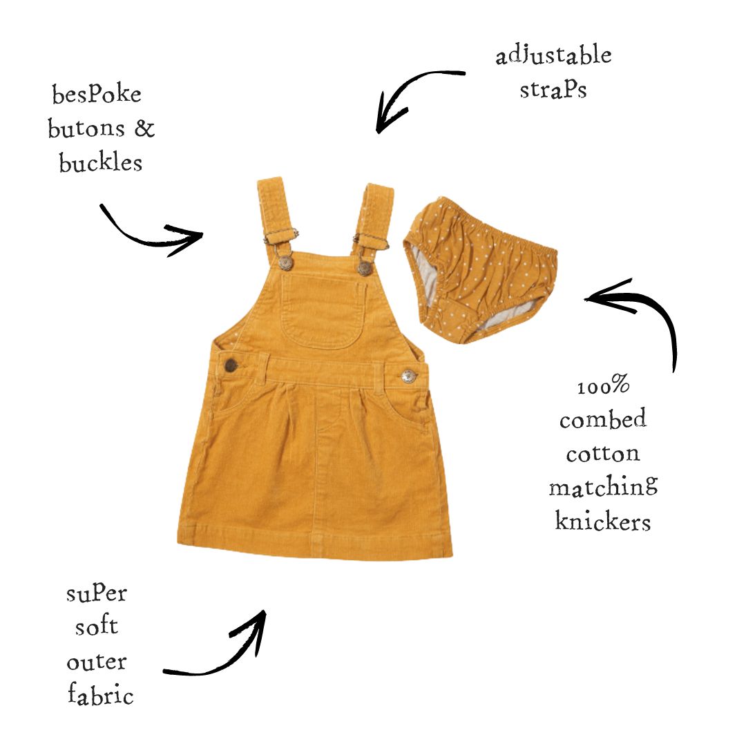 Ochre Corduroy Dress