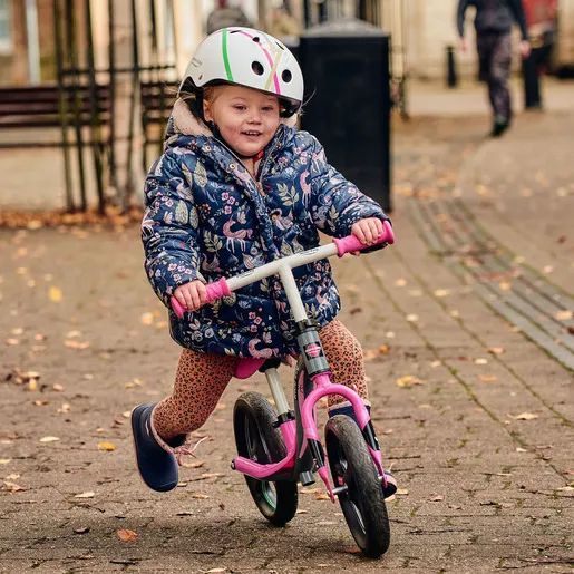 Go Glo Pink & Silver Balance Bike