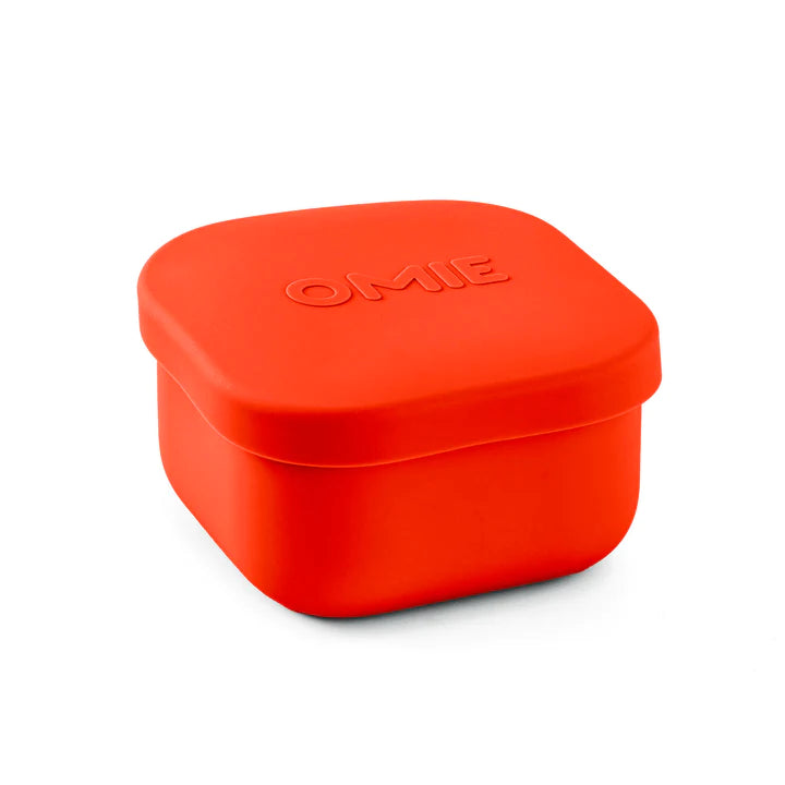 OmieSnack Silicone Snack Box - Green - Lunchbox Mini