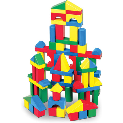 100 Piece Wooden Blocks Set