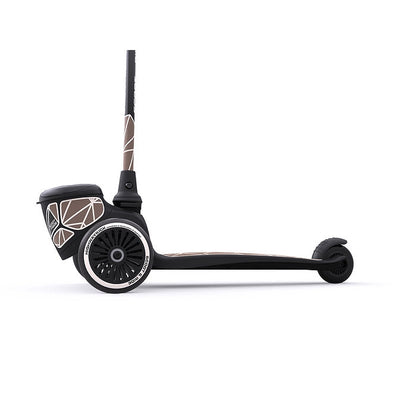 Highwaykick 2 Lifestyle Scooter with 3 Wheels - Brown Lines