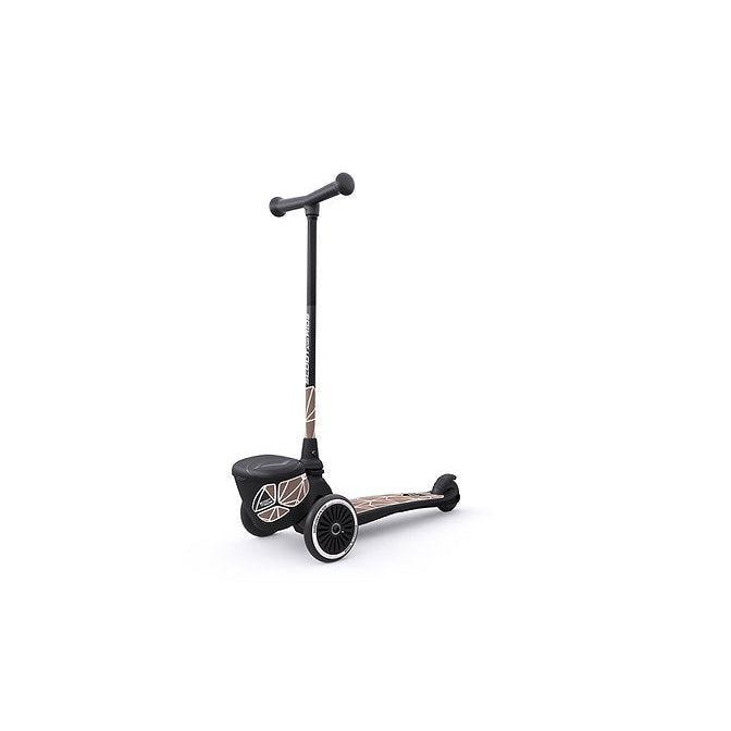 Highwaykick 2 Lifestyle Scooter with 3 Wheels - Brown Lines