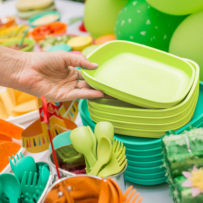 Recycled Flat Plate - Lime Green