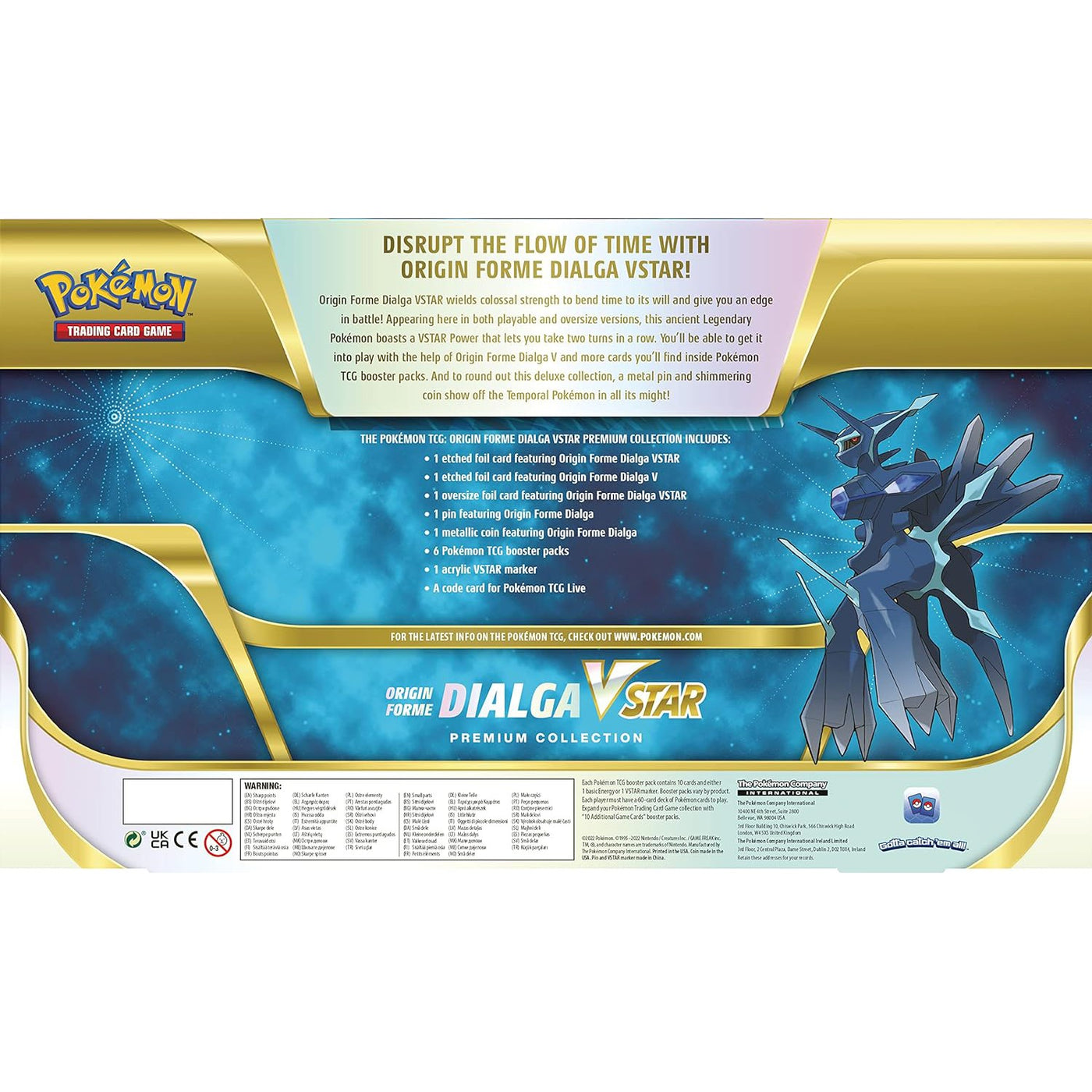 Pokemon TCG: Origin Forme Palkia/ Origin Forme Dialga VSTAR Premium Collection Case