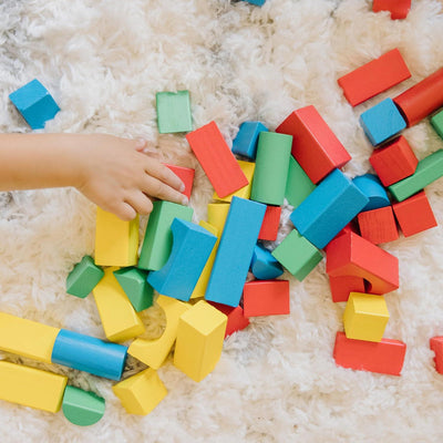 100 Piece Wooden Blocks Set