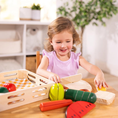 Wooden Cutting Play Food