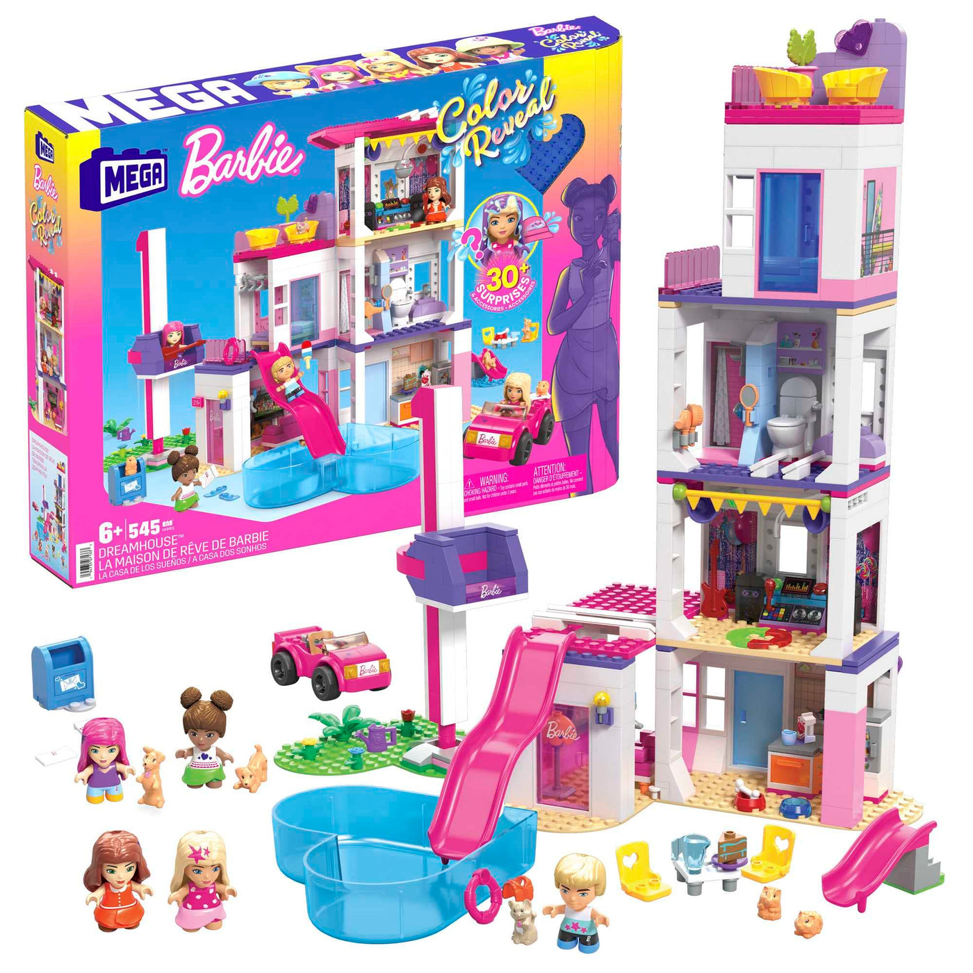 Mega Blocks Barbie Colour Reveal Dreamhouse