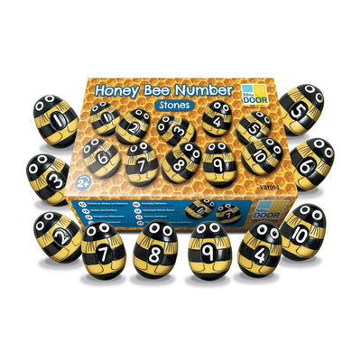 Honey Bee Number Stones