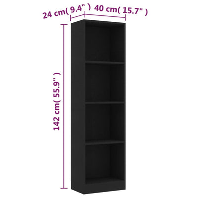 4-Tier Book Shelves