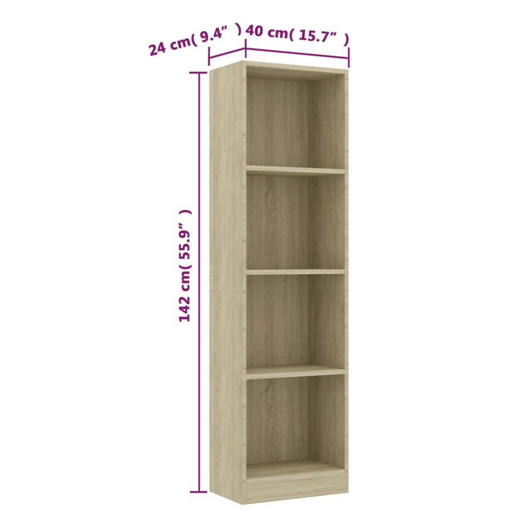 4-Tier Book Shelves