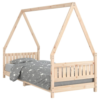 Kids Solid Wood Pine Bed Frame