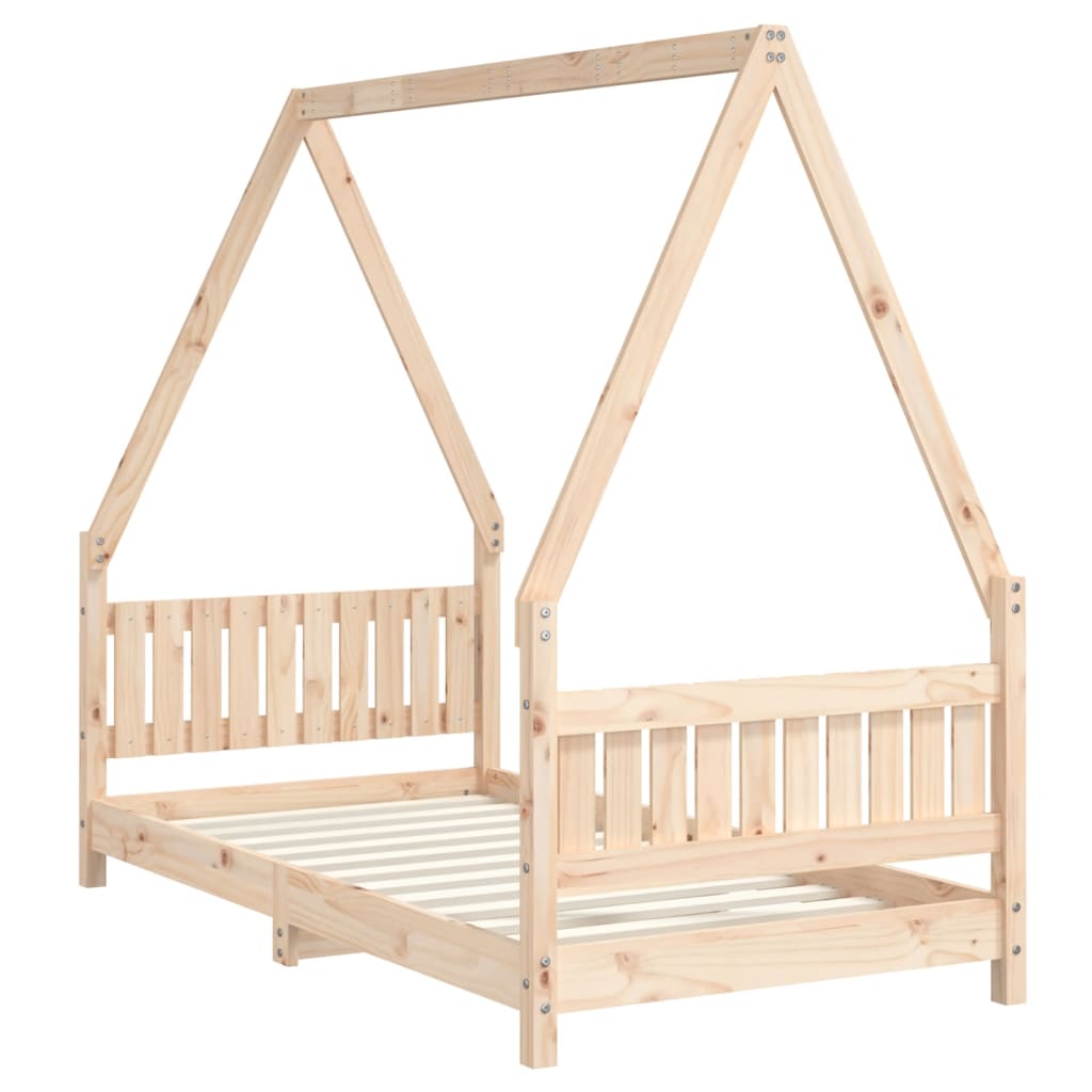 Kids Solid Wood Pine Bed Frame