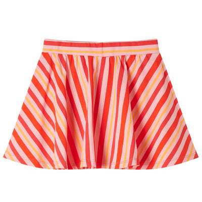 Pink A-line Stripe Skirt