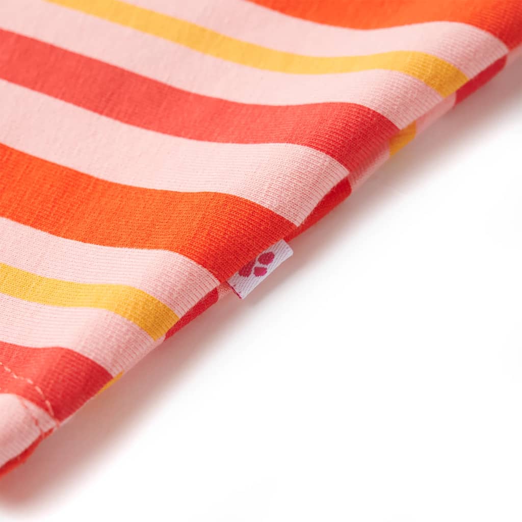 Pink A-line Stripe Skirt