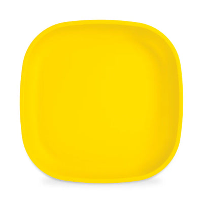 Recycled Large Flat Plate - Yellow