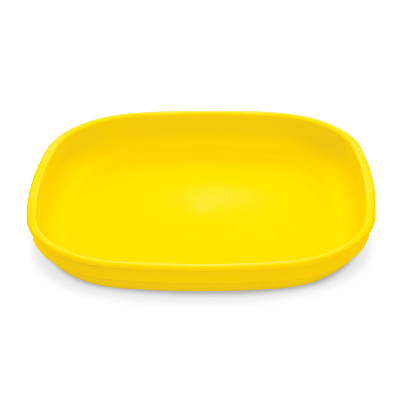 Recycled Large Flat Plate - Yellow