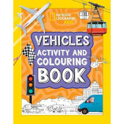 Vehicles Activity and Colouring Book (National Geographic Kids)-Books-Collins-Yes Bebe