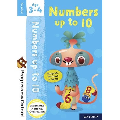 Progress with Oxford: Progress with Oxford: Numbers Age 3-4 - Prepare for School with Essential Maths Skills-Books-Oxford University Press-Yes Bebe